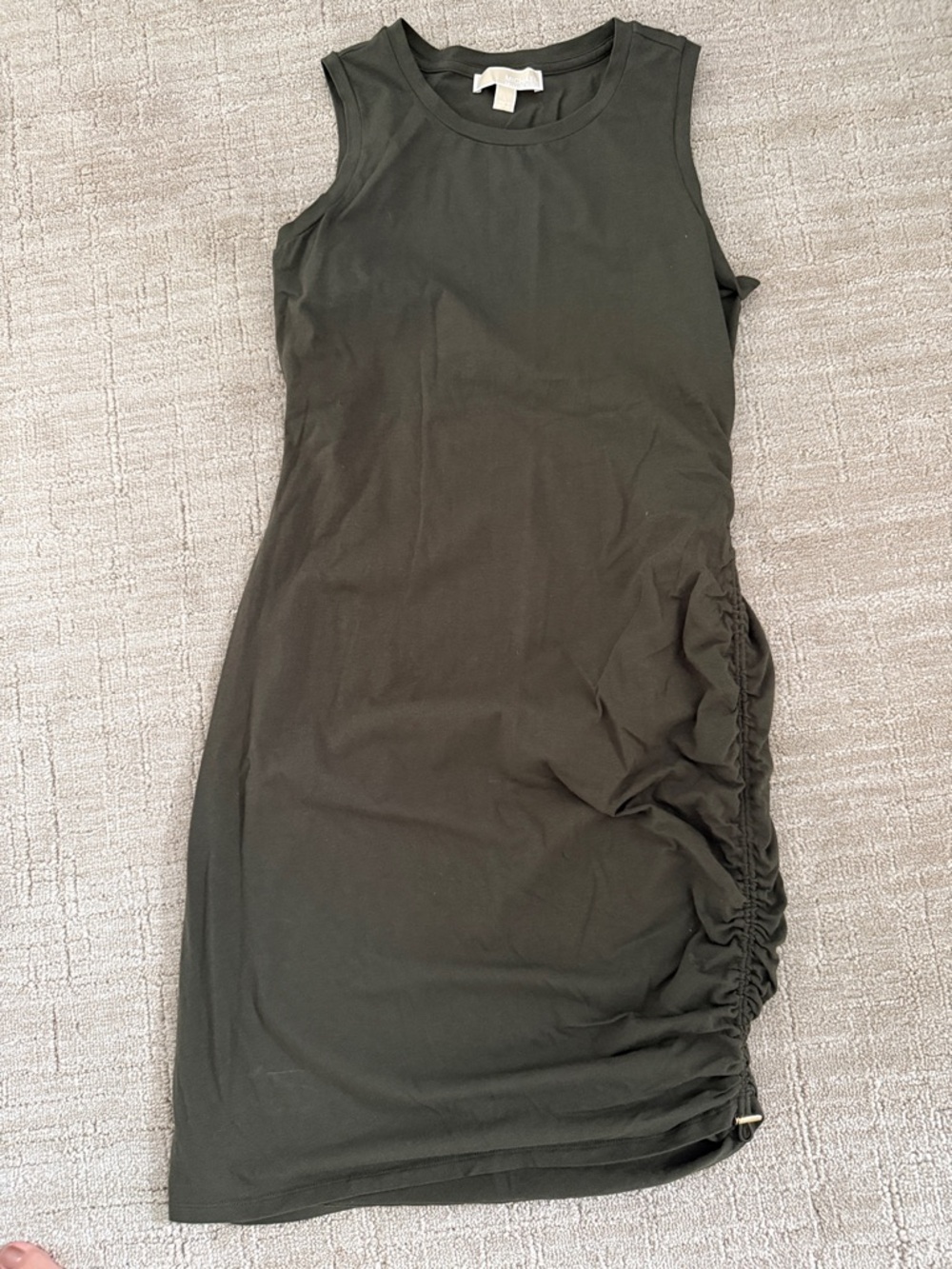 MICHAEL Michael Kors olive knit dress sz L - Picture 3 of 6